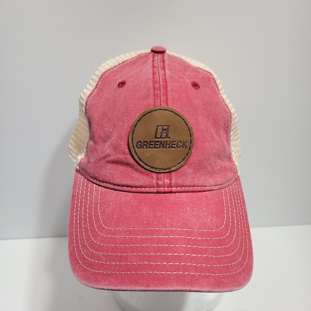 Cap America Hat Snapback Maroon Beige Trucker Mesh Hiker Hiking Greenheck Womens